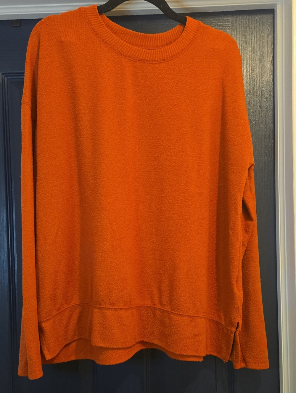 Lucky Brand Large Womens Salmon  Oversized Crewneck Sweater